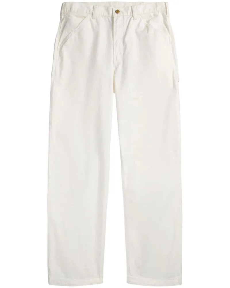 Ralph Lauren Halbhohe Straight-Leg-Hose - Weiß Weiß