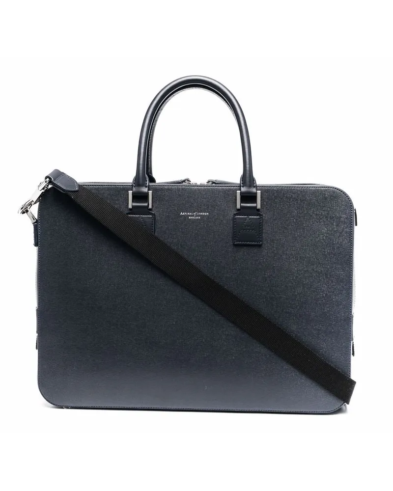 Aspinal of London Mount Street Laptoptasche - Blau Blau