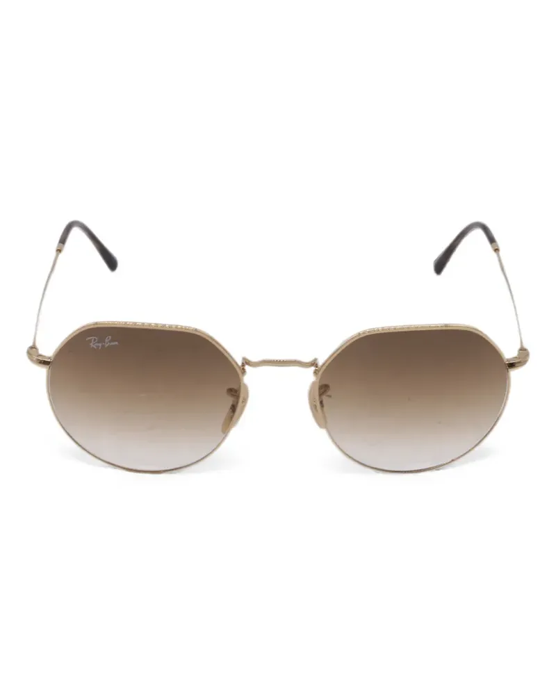 Ray Ban Jack geometric sunglasses - Gold Gold