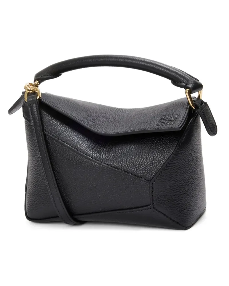 Loewe Mini Puzzle Edge Tote Bag - Schwarz Schwarz