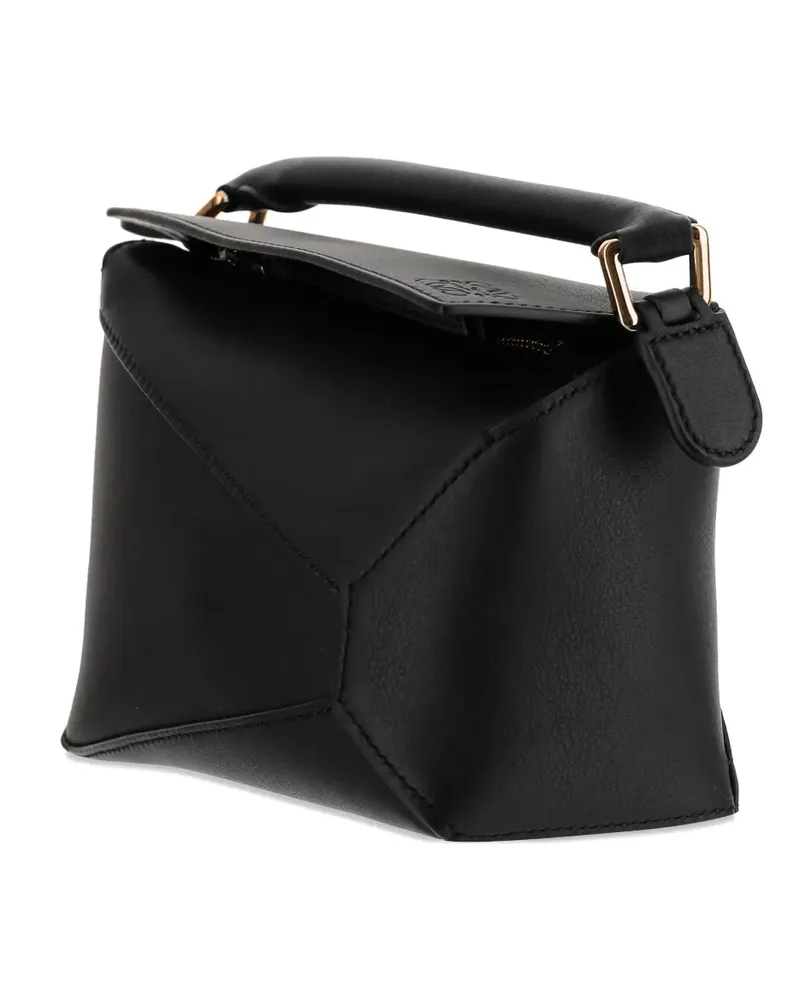 Loewe Mini Puzzle Edge Handtasche aus Kalbsleder - Schwarz Schwarz
