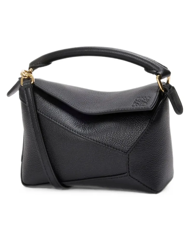Loewe Mini Puzzle Edge Tote Bag - Schwarz Schwarz