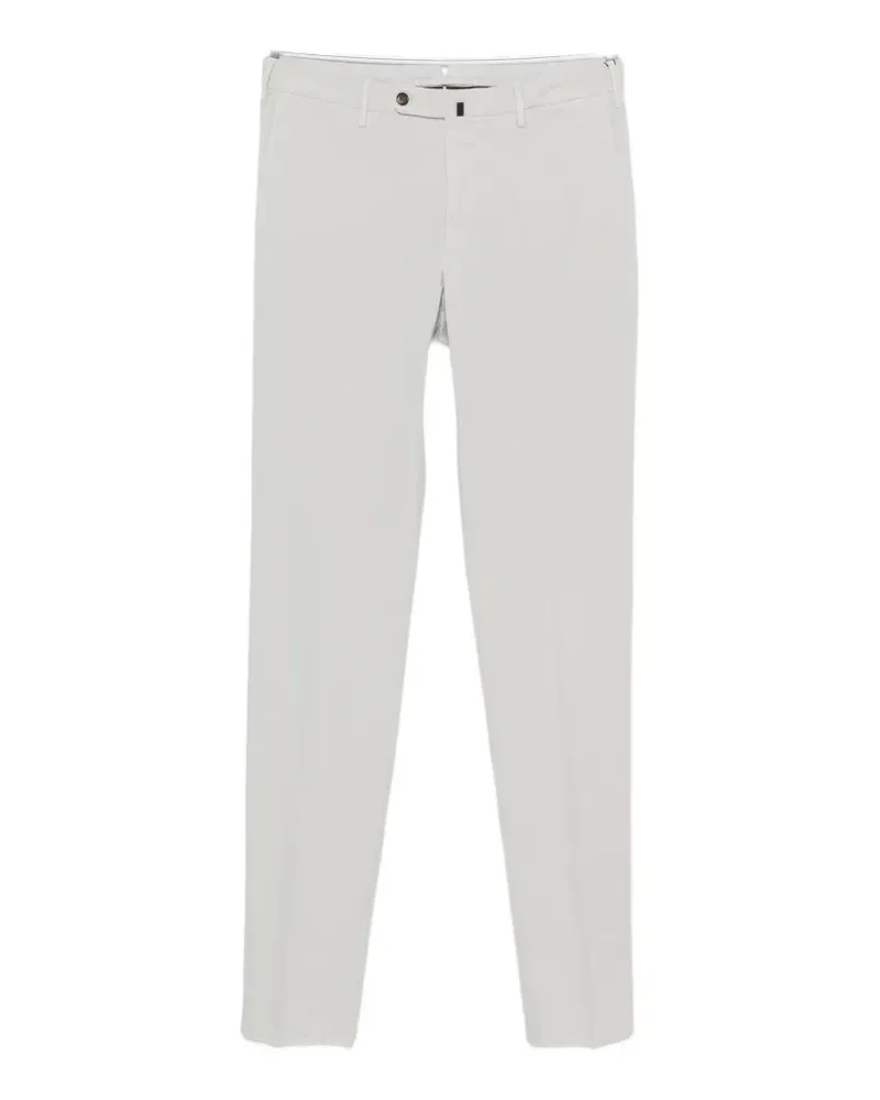 Incotex slim-fit pressed-crease trousers - Grau Grau
