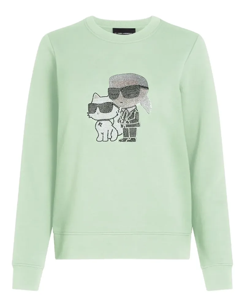 Karl Lagerfeld Ikon Karl & Choupette Sweatshirt - Grün Grün