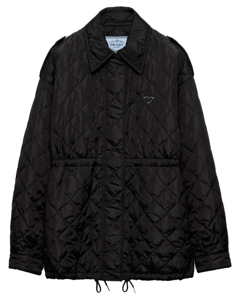 Prada Jacke aus Re-Nylon - Schwarz Schwarz