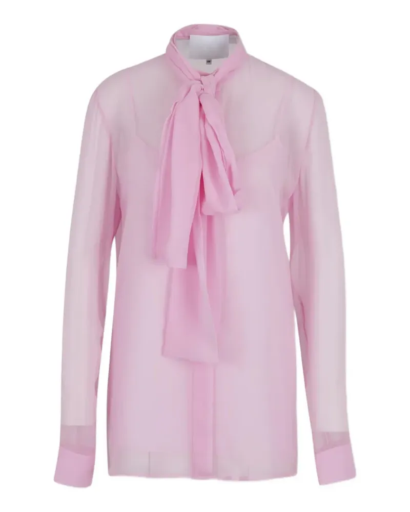 COSTARELLOS tie-neck blouse - Rosa Rosa