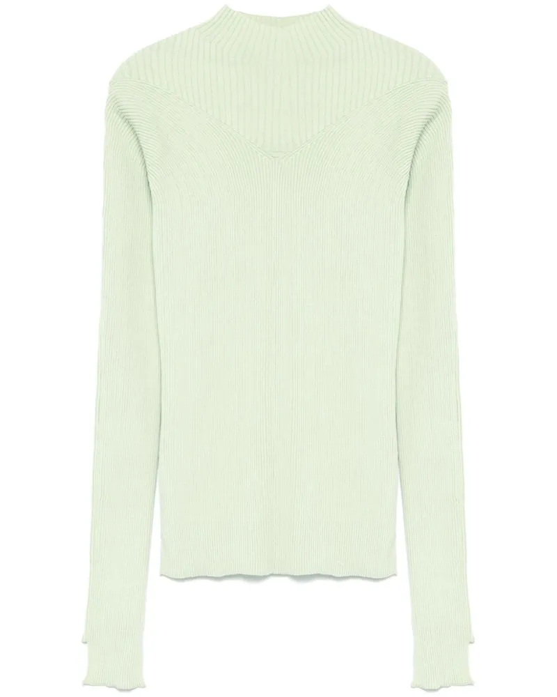 Victoria Beckham Geripptes Top - Grün Grün