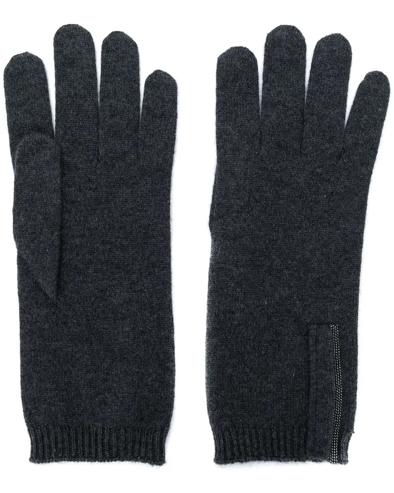Brunello Cucinelli Handschuhe aus Kaschmir - Grau Grau