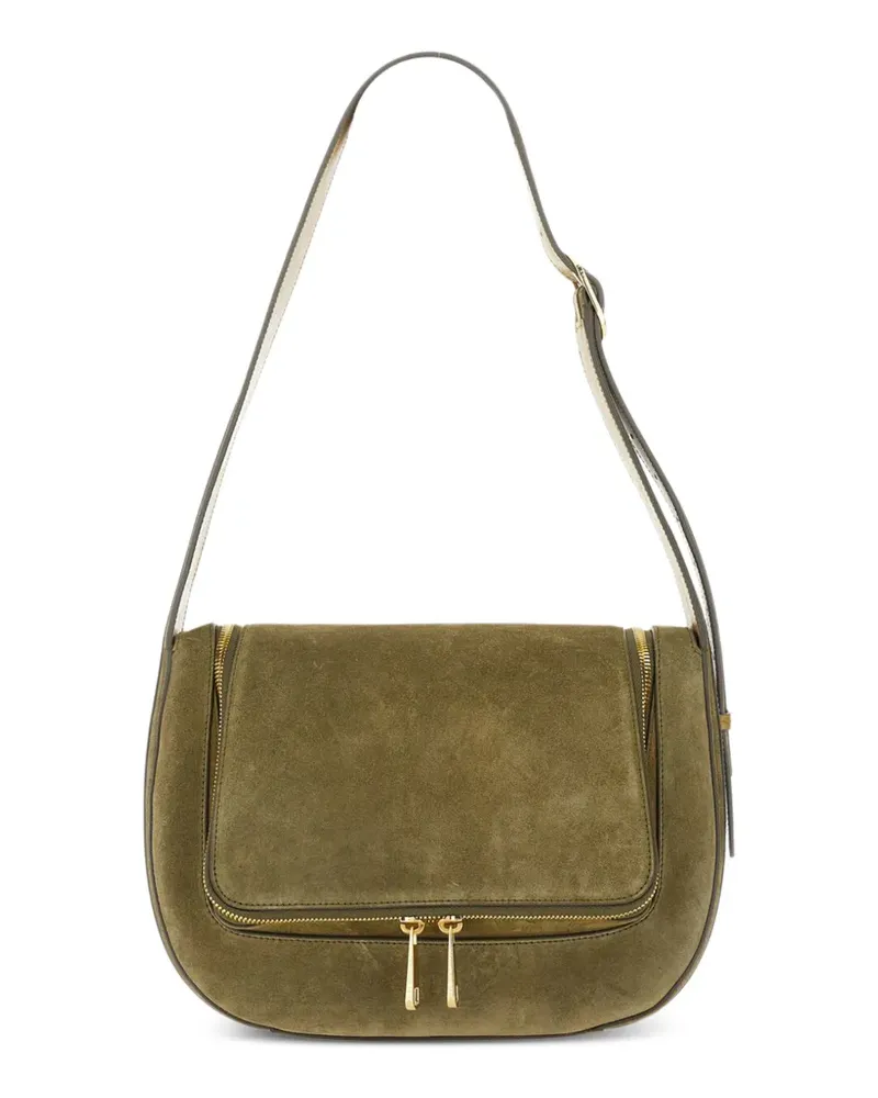 Anya Hindmarch Schultertasche aus Wildleder - Grün Grün