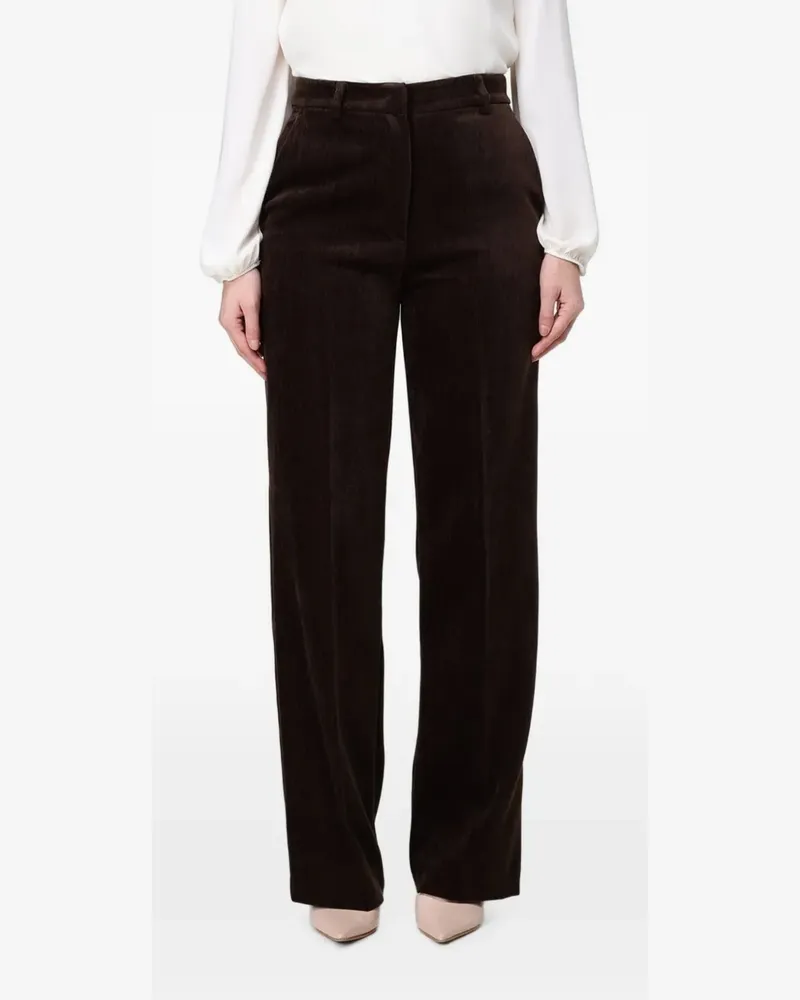 Hanita Cordhose mit weitem Bein - Braun Braun