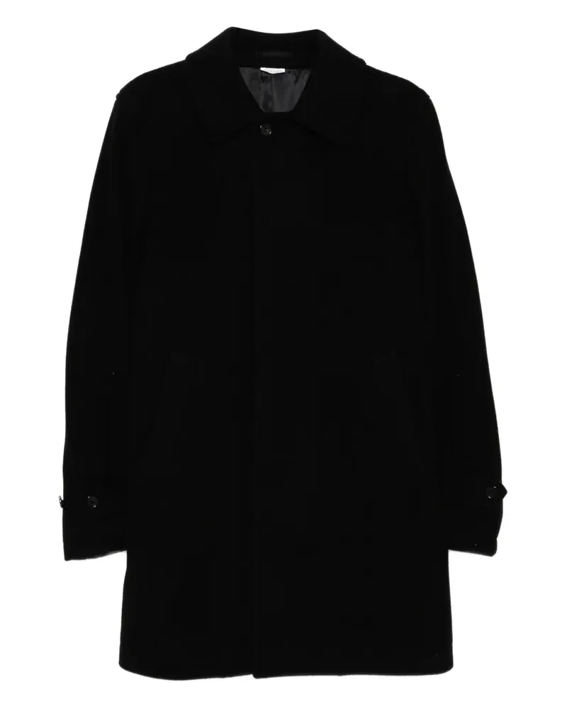 Comme des Garçons Gebürsteter Mantel - Schwarz Schwarz