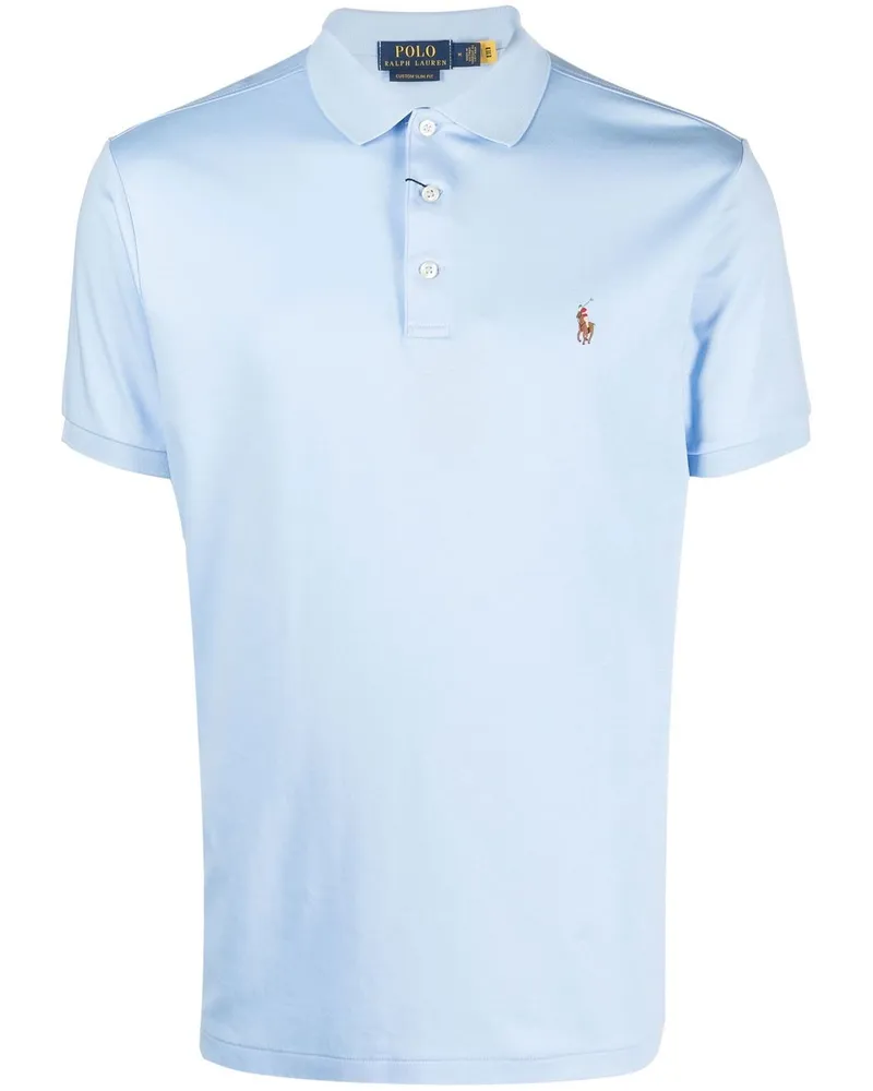 Ralph Lauren Poloshirt mit Polo Pony - Blau Blau