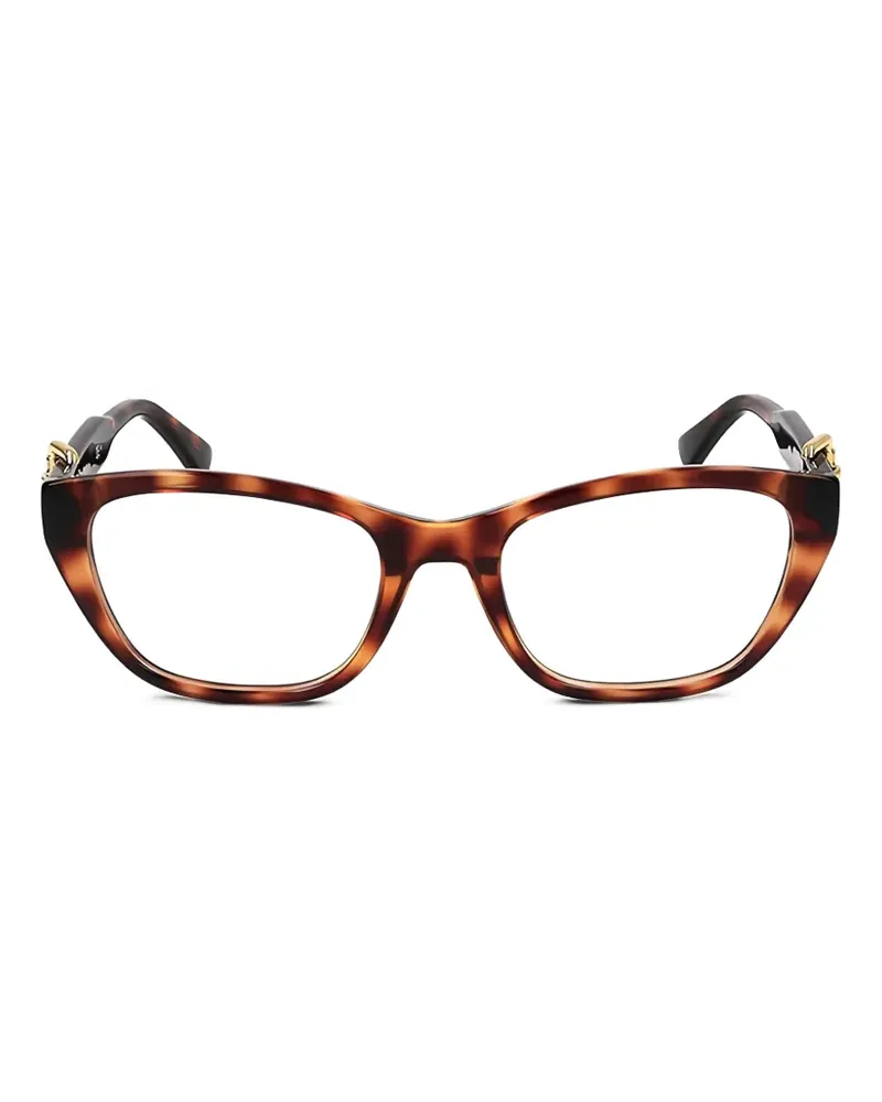 Moschino buckle-detail glasses - Braun Braun