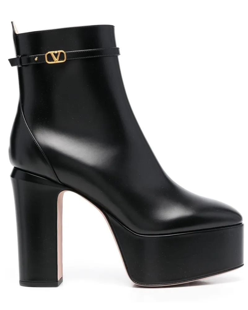Valentino Garavani Tan-Go Stiefeletten mit Plateau 120mm - Schwarz Schwarz
