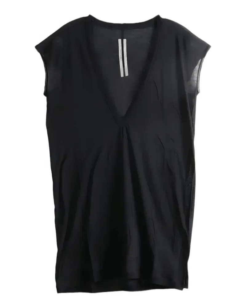 Rick Owens Dylan T-Shirt mit V-Ausschnitt - Schwarz Schwarz