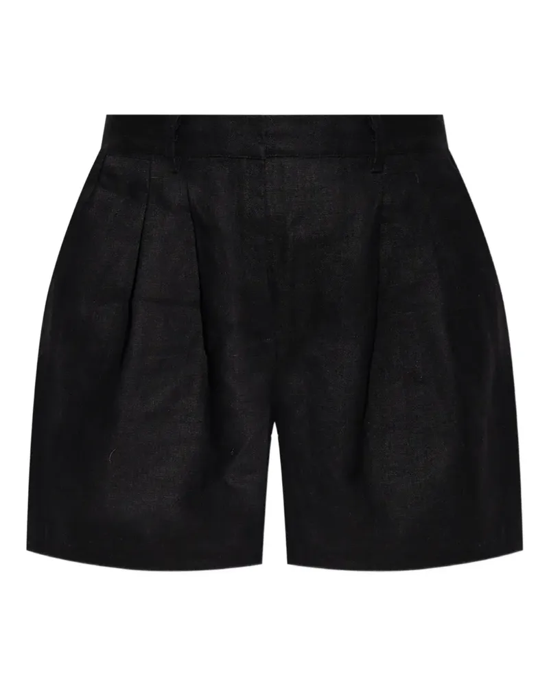 Posse Shorts mit Bundfalten - Schwarz Schwarz