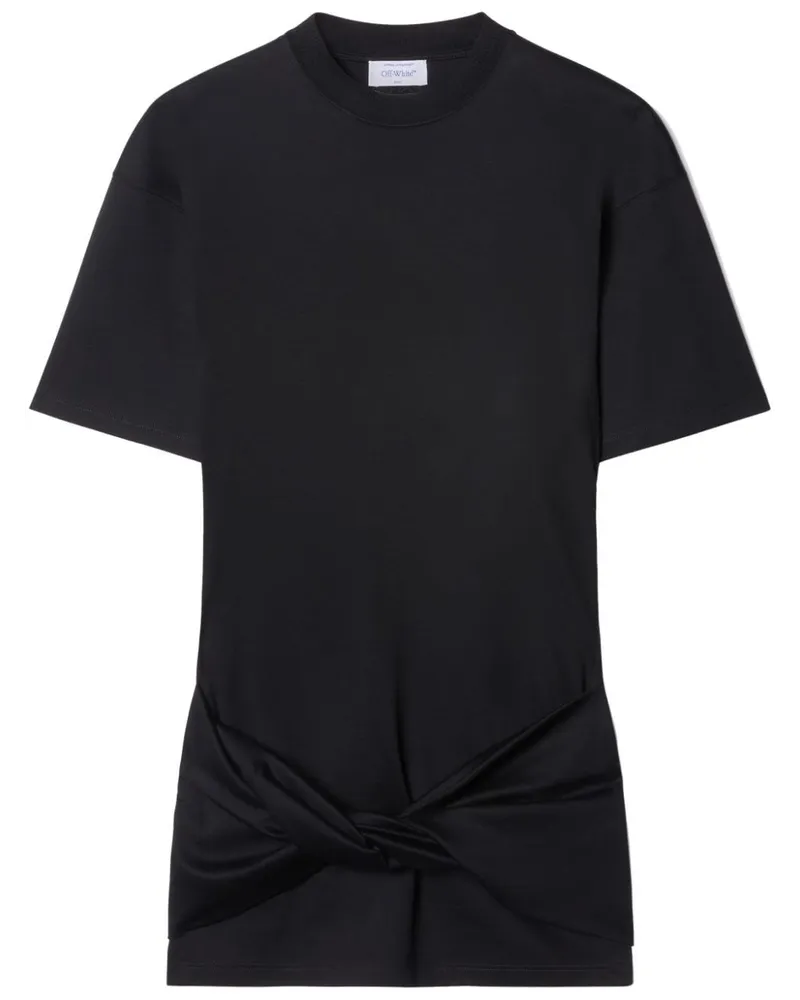 OFF-WHITE Arrow Twisted T-Shirtkleid - Schwarz Schwarz
