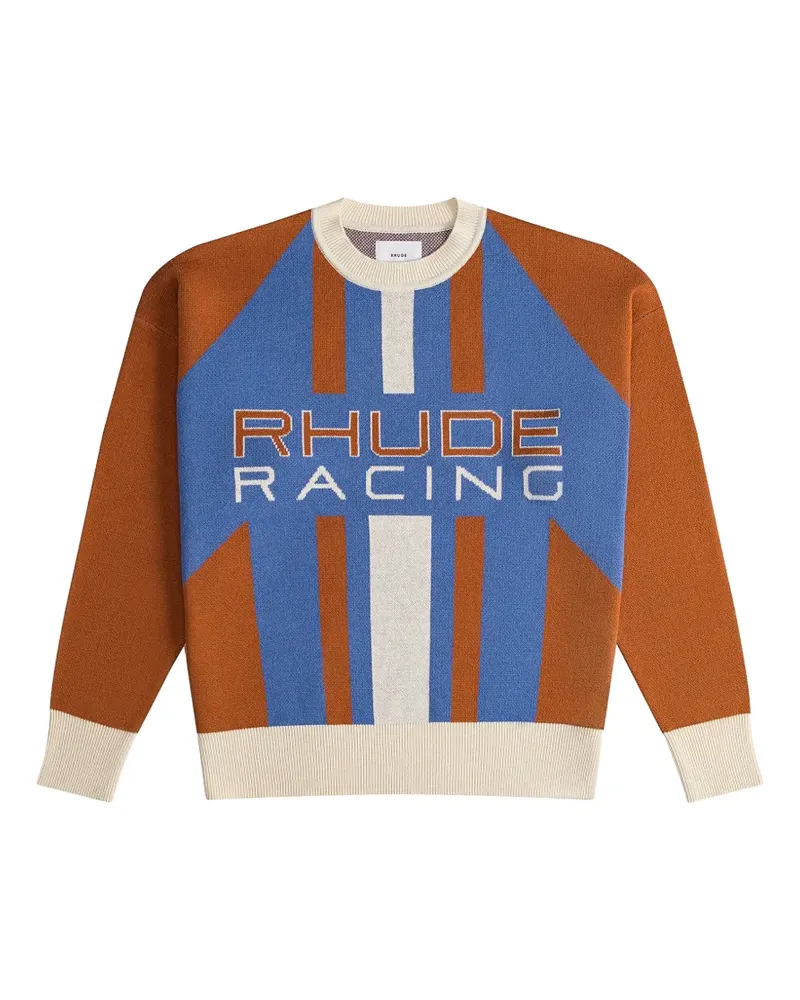 RHUDE Pavil intarsia-knit sweater - Braun Braun