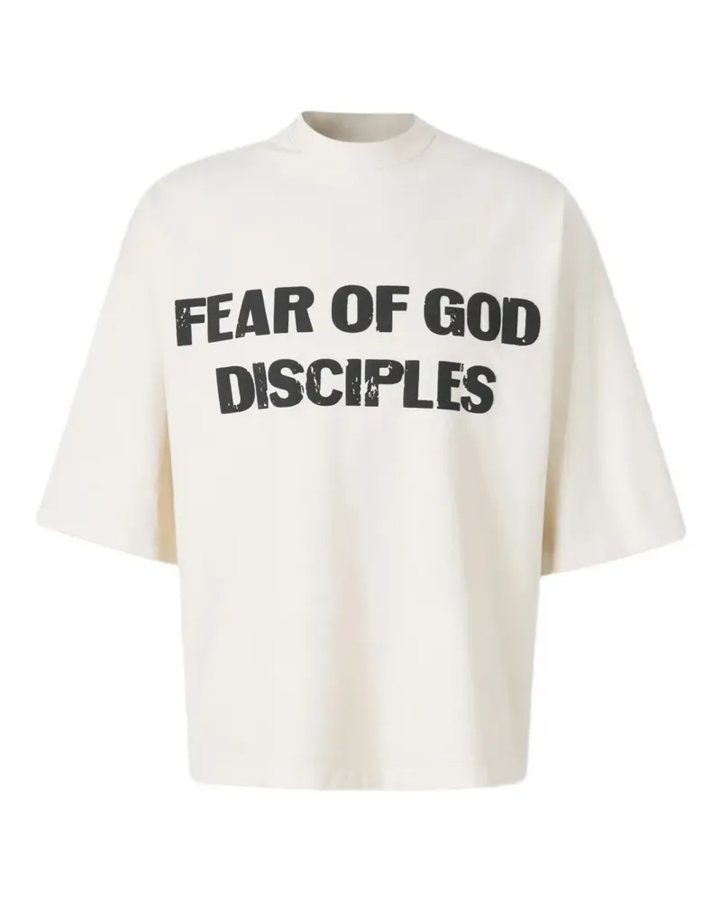 Fear of God ribbed organic cotton T-shirt - Nude Nude