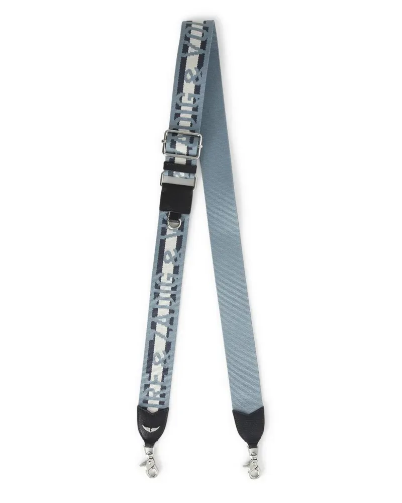Zadig & Voltaire Riemen mit Logo-Print - Blau Blau