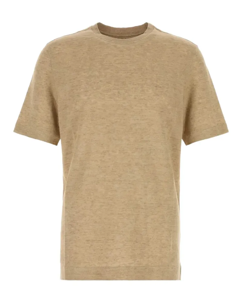 Ermenegildo Zegna Oasi linen T-shirt - Nude Nude
