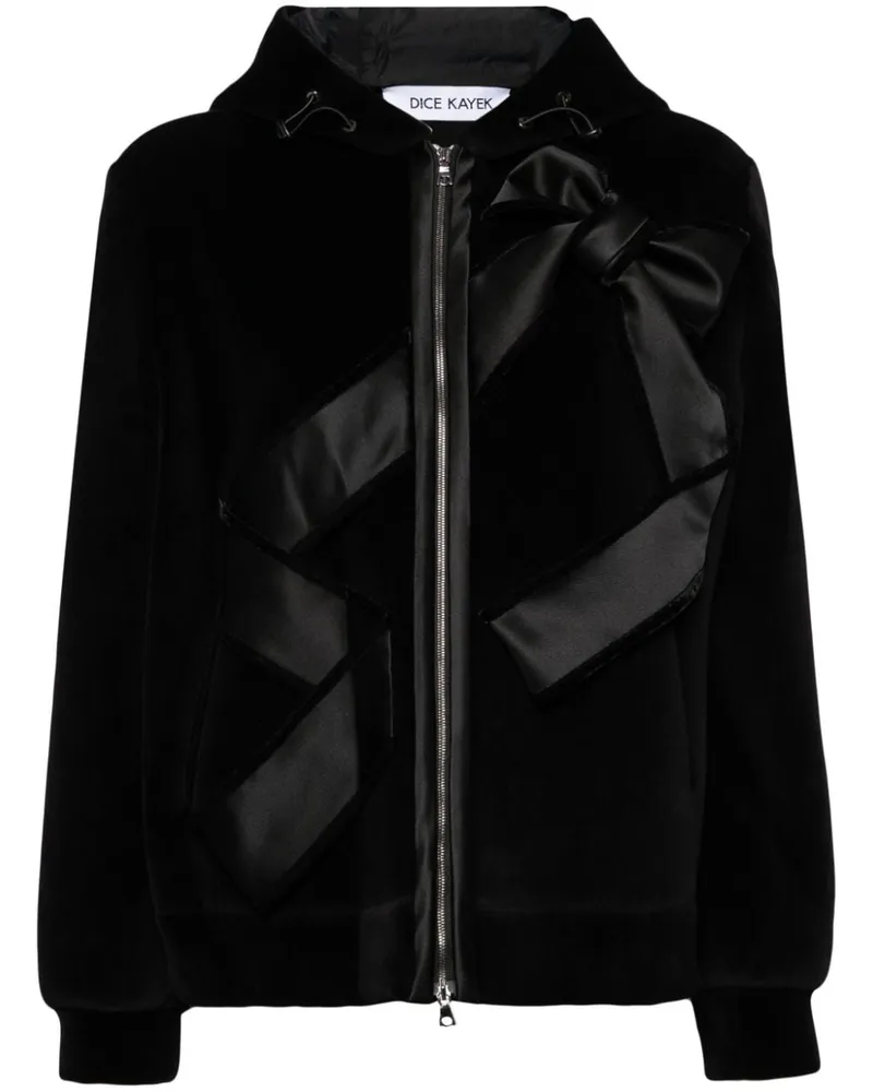 Dice Kayek Jacke mit Schleife Schwarz