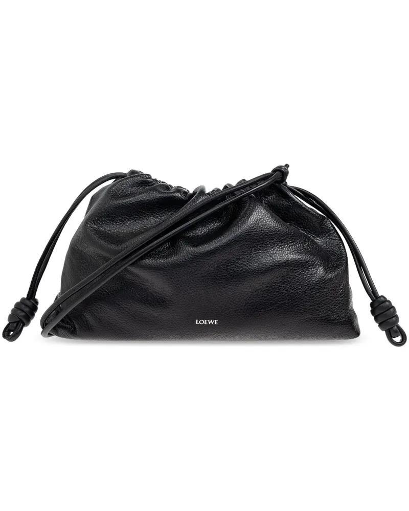 Loewe Flamenco Schultertasche - Schwarz Schwarz