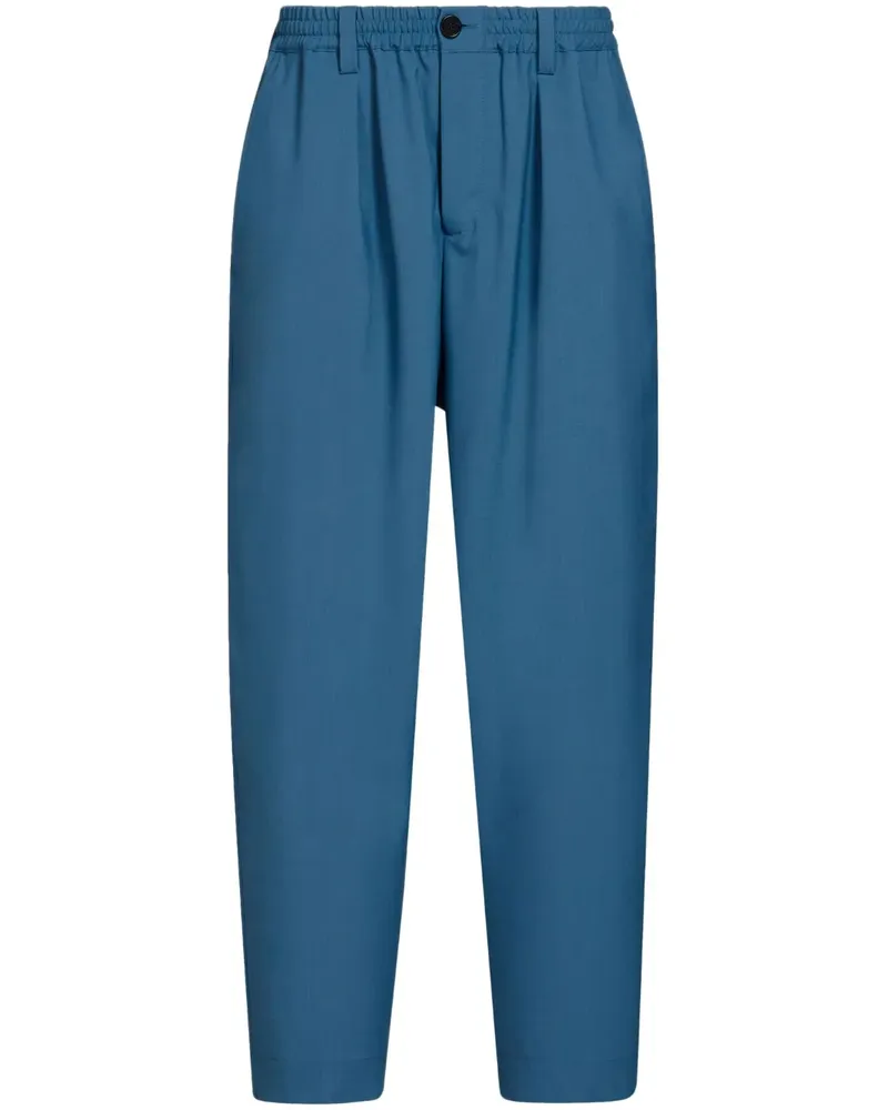 Marni Tropical Hose mit Bundfalten - Blau Blau