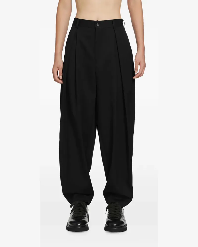 Comme des Garçons pleated-detail trousers - Schwarz Schwarz