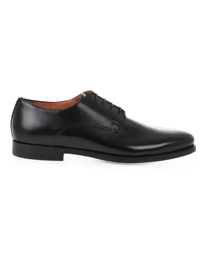 Santoni leather Derby shoes - Schwarz Schwarz