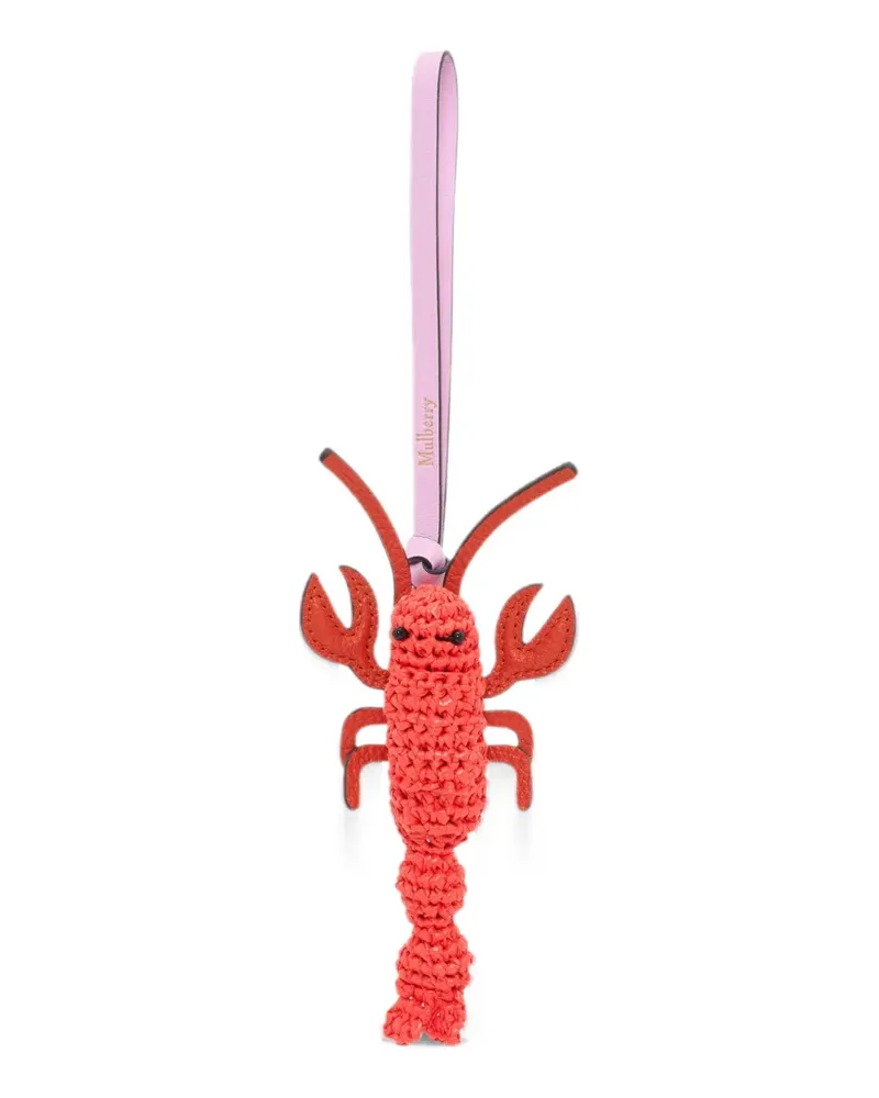 Mulberry lobster-motif bag charm - Orange Orange