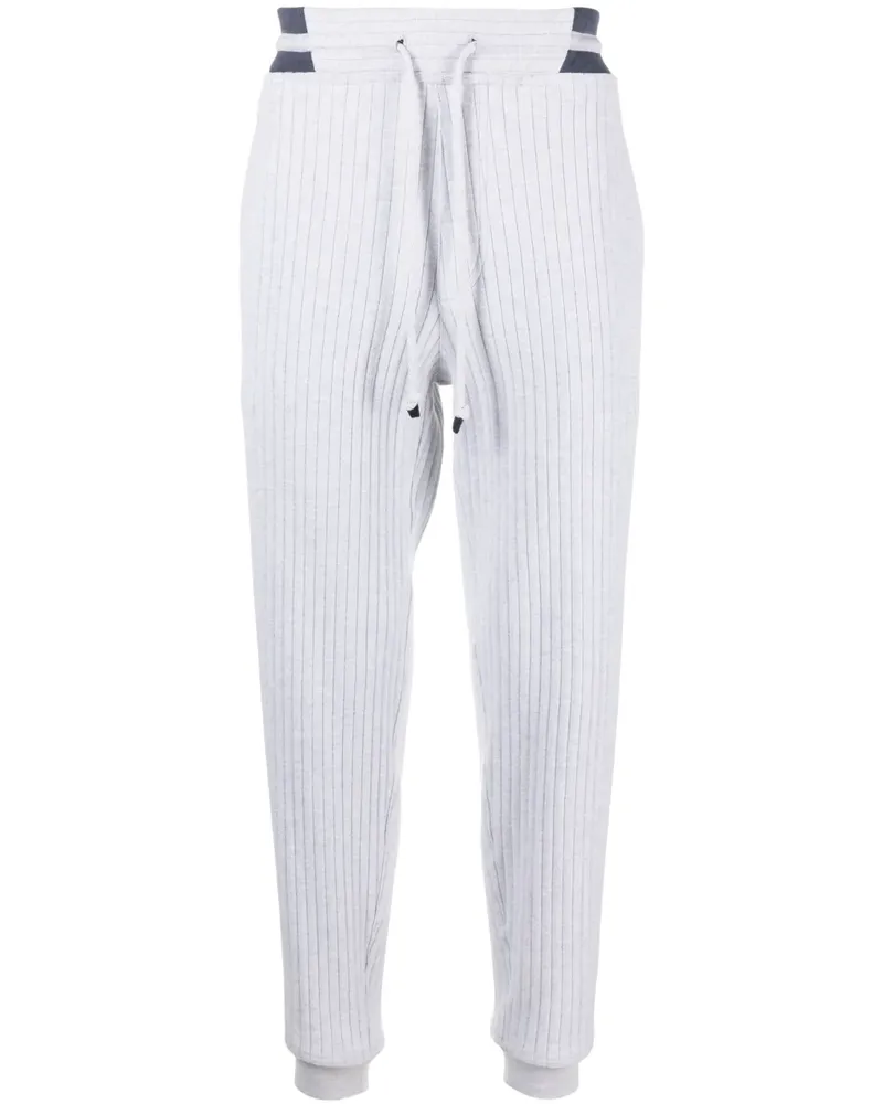 Brunello Cucinelli Jogginghose aus Cord - Grau Grau
