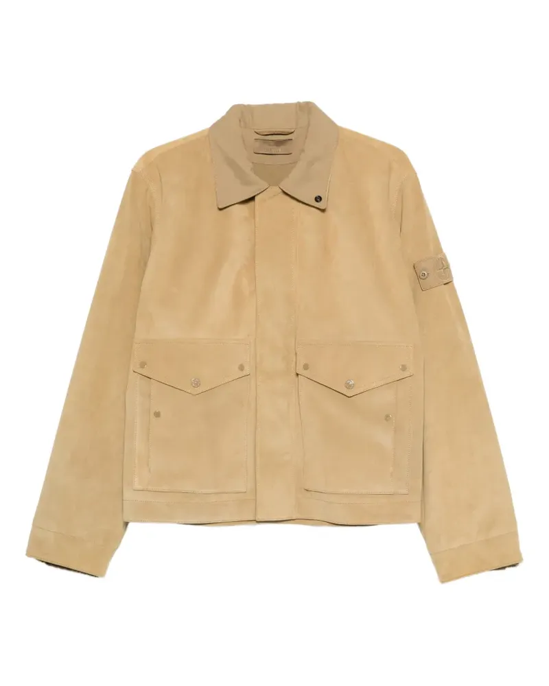 Stone Island Jacke aus Wildleder - Nude Nude