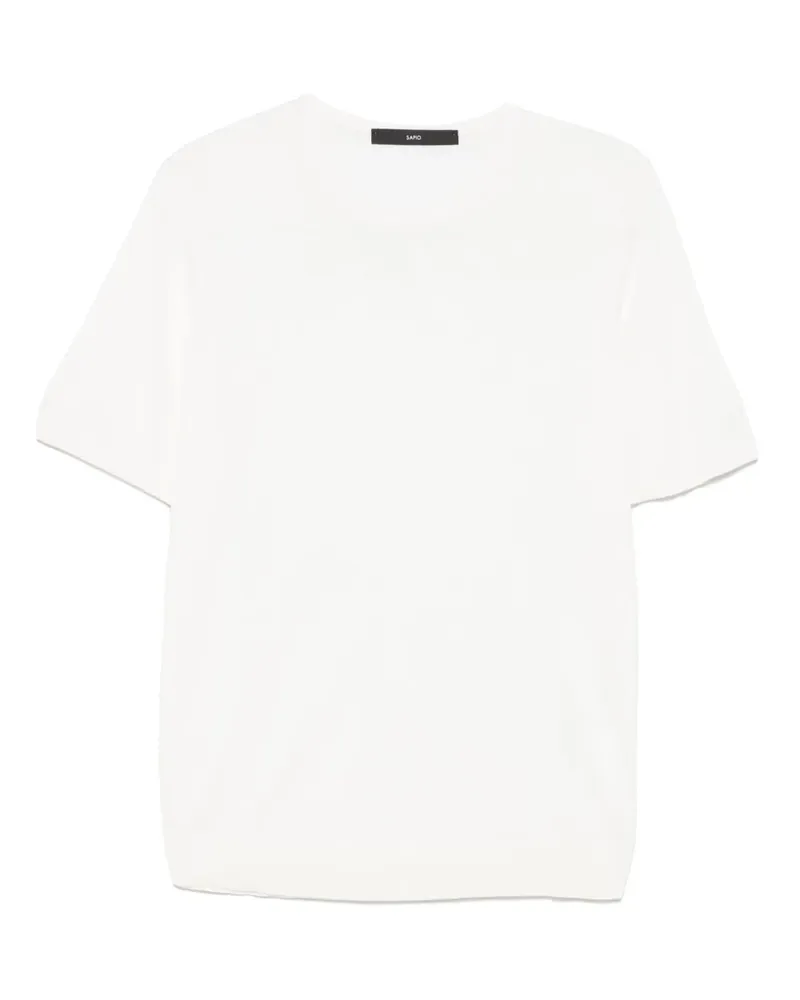 Sapio Fein gestricktes T-Shirt - Nude Nude