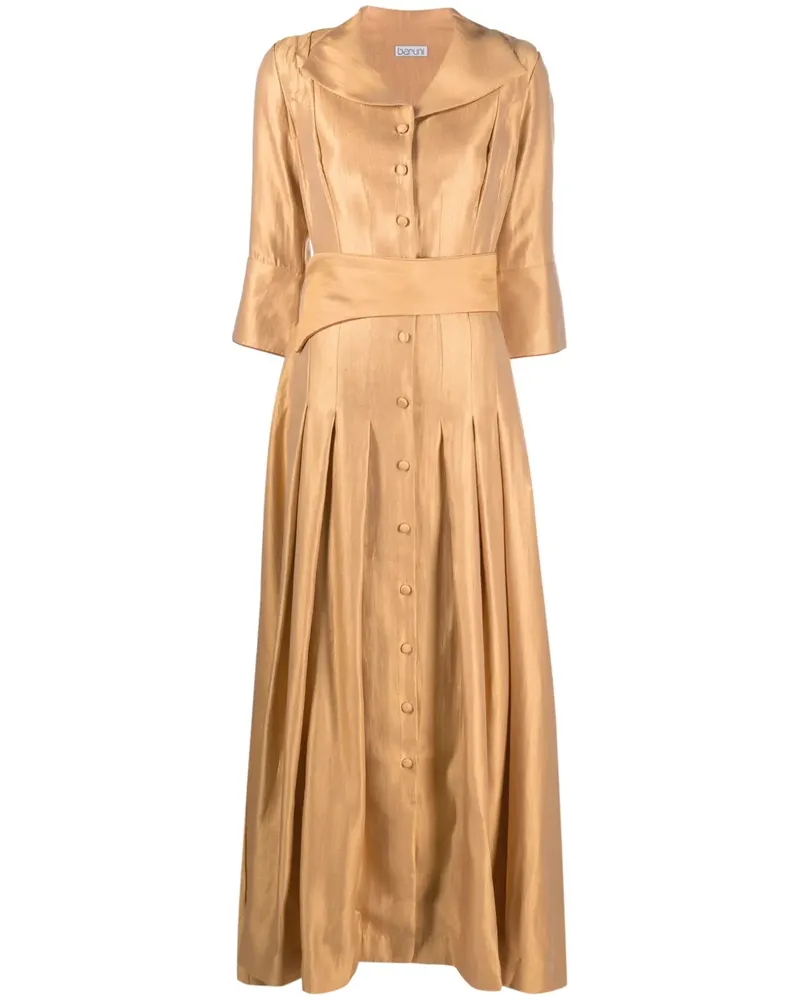 Baruni Maxikleid mit Gürtel - Gold Gold