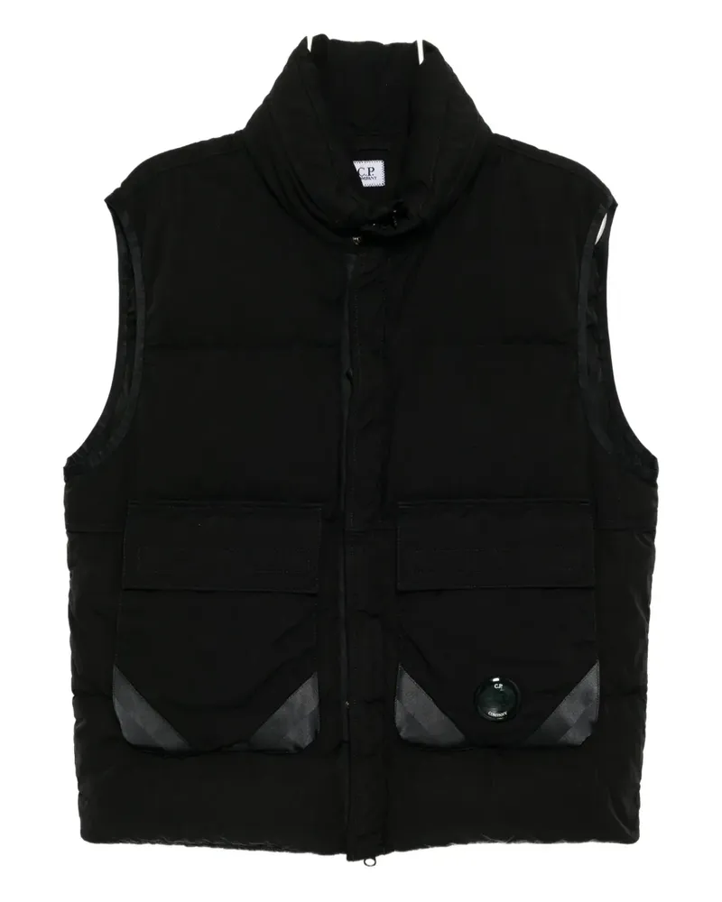 C.P. Company Eco Chrome Weste - Schwarz Schwarz