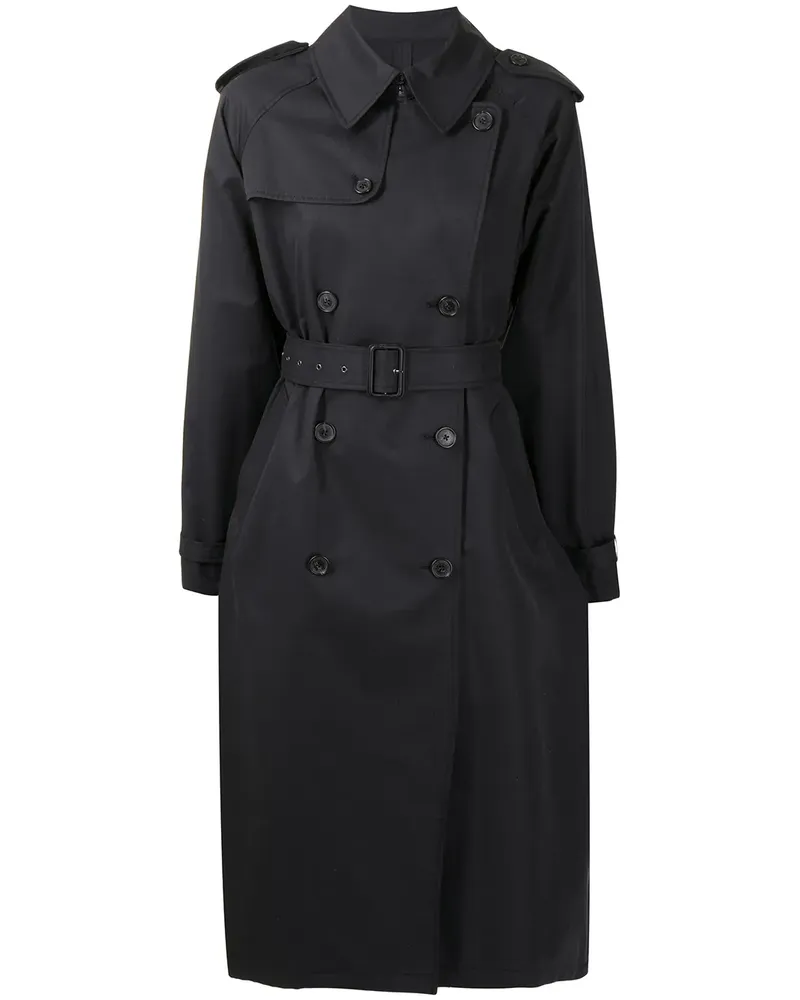 Nili Lotan Doppelreihiger Trenchcoat - Schwarz Schwarz