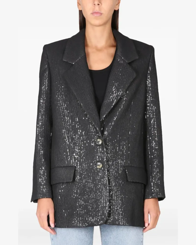 THE MANNEI Einreihiger Mantel - Schwarz Schwarz