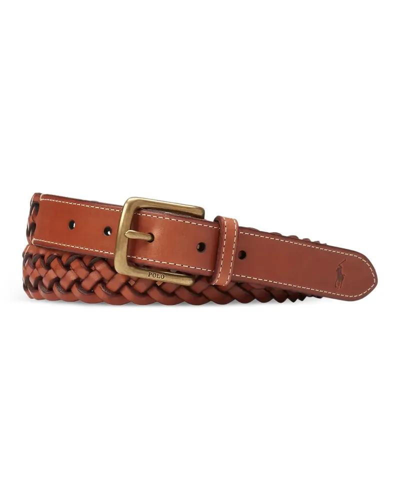 Ralph Lauren braided leather belt - Braun Braun
