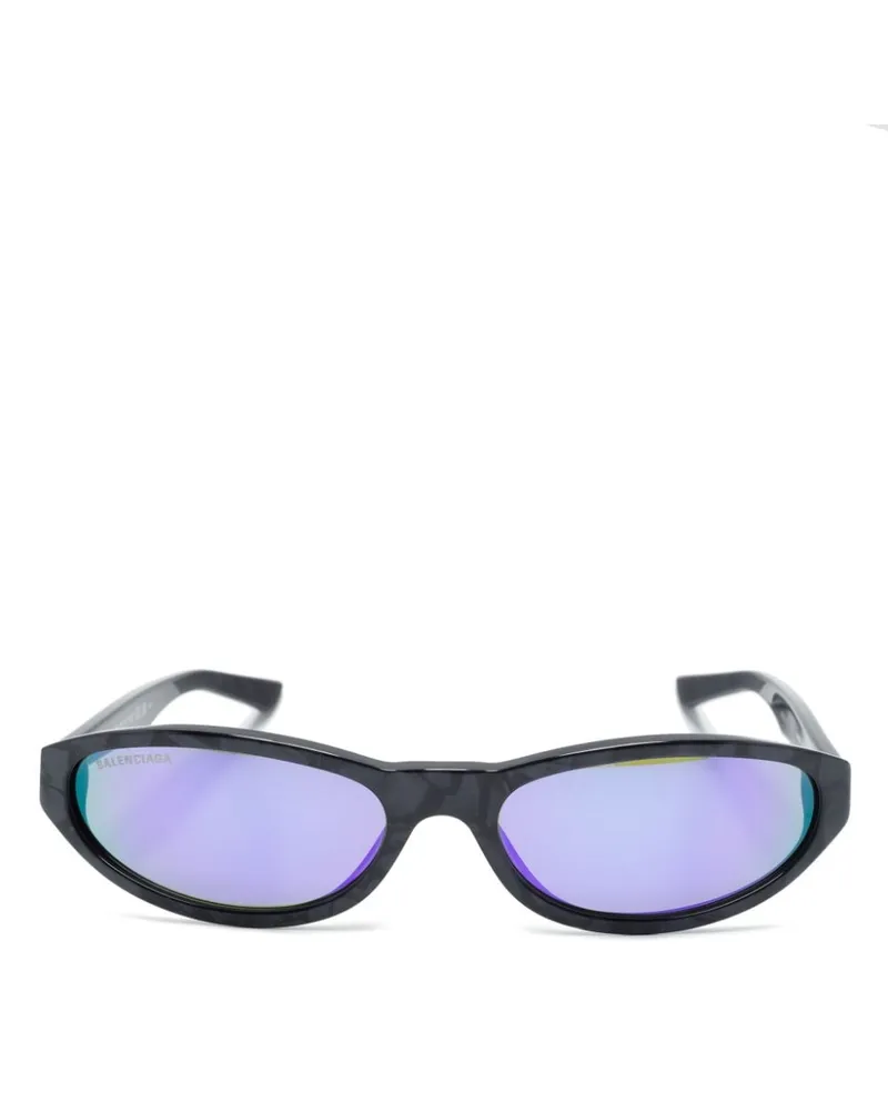 Balenciaga Sonnenbrille mit ovalem Gestell - Violett Violett