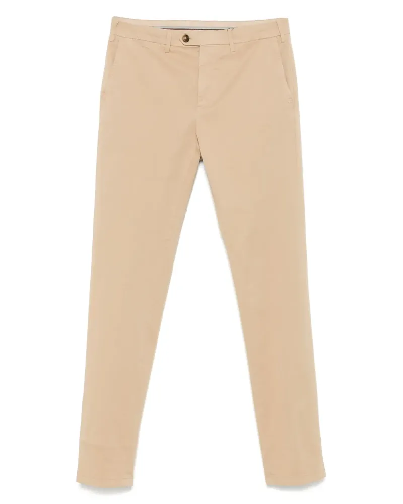 Canali Hose aus Gabardine - Nude Nude