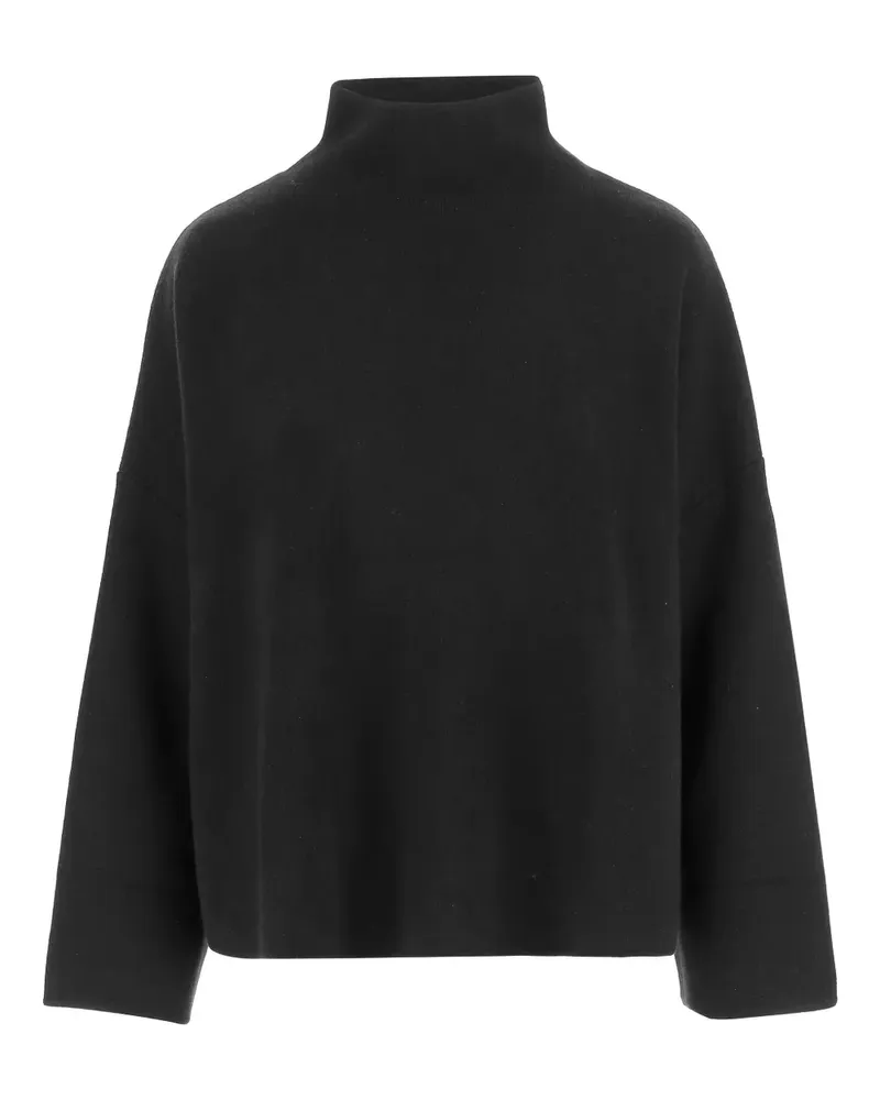 ALLUDE Pullover mit Stehkragen - Schwarz Schwarz