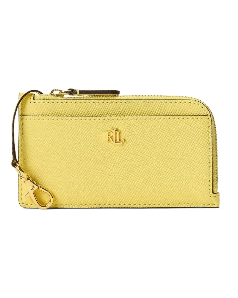Ralph Lauren cross-grain leather cardholder - Gelb Gelb