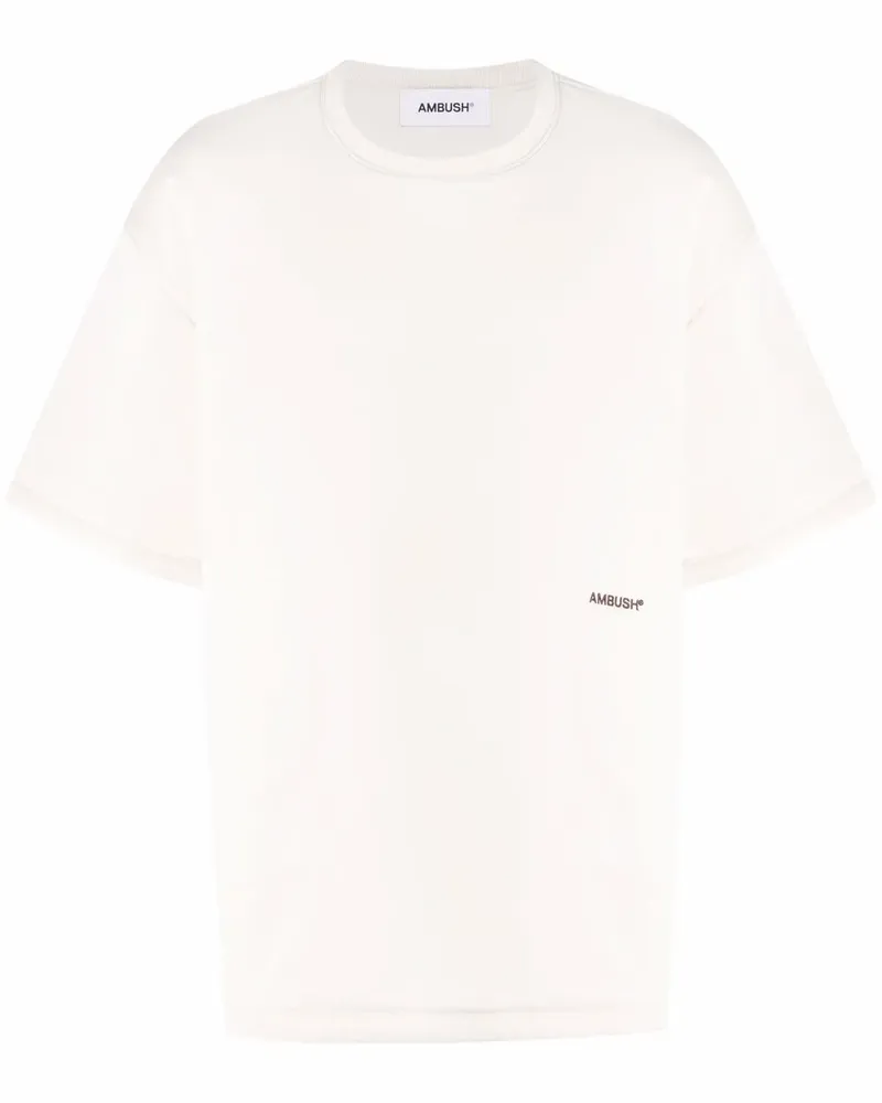 AMBUSH T-Shirt mit Logo-Stickerei - Nude Nude