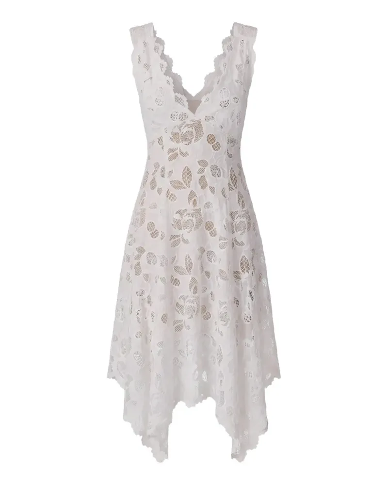 Monse eyelet laced midi dress - Weiß Weiß