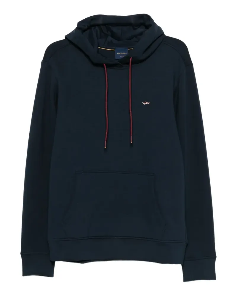 Paul & Shark Hoodie mit Logo-Stickerei - Blau Blau