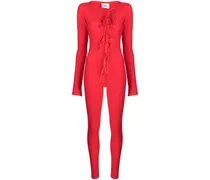 Catsuit mit Satin-Finish - Rot