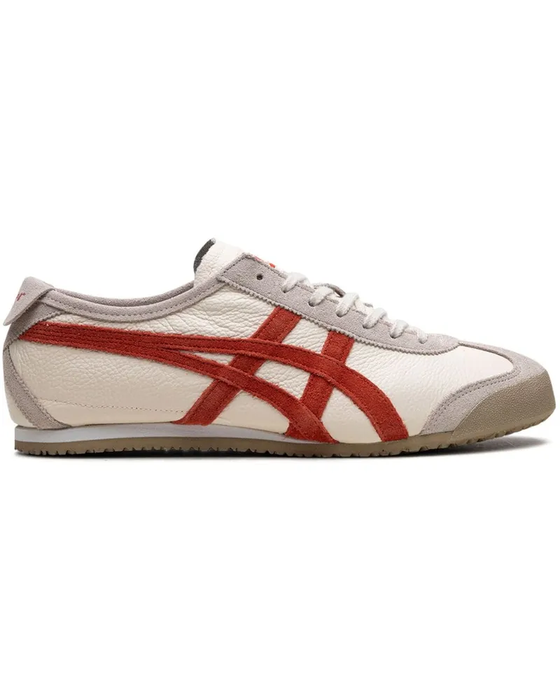 Onitsuka Tiger Mexico 66 Vin Beige White Red Sneakers - Nude Nude