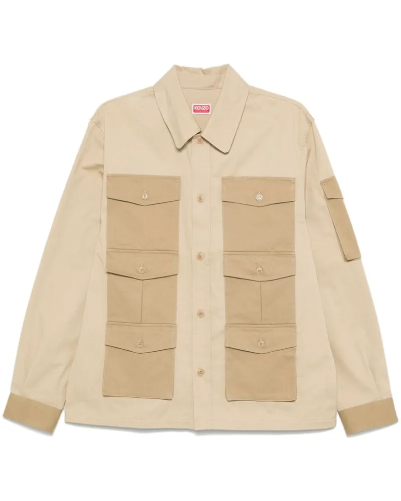 Kenzo Hemd mit aufgesetzten Taschen - Nude Nude