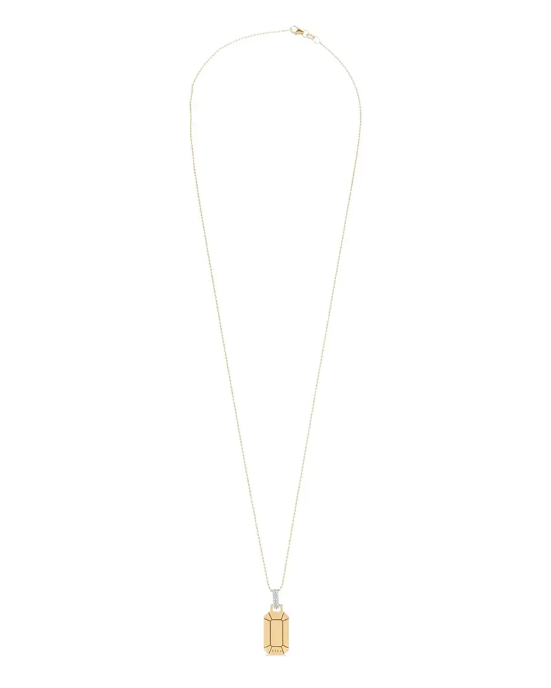 EÉRA Kleine 18kt Tokyo Gelbgoldhalskette mit Diamanten Gold